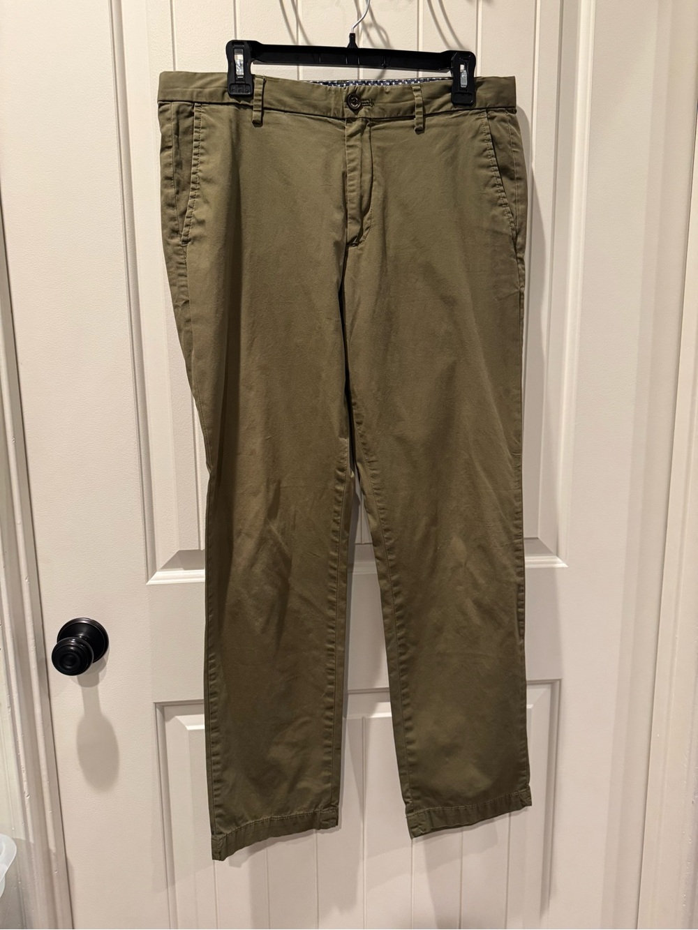 Banana Republic Aiden Slim Fit Chino Pants Olive Green 33x32